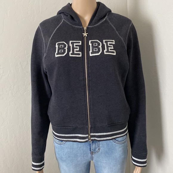 Bebe Sport Logo Zip-Up Hoodie / Small - Picture 2 of 15